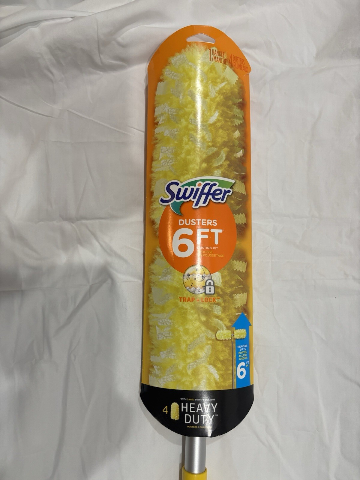 Super Extender Handle Heavy Duty 6 Ft Yellow 4 Pack