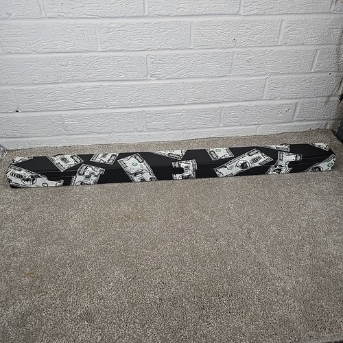 SNOOKER  POOL CUE CASE HARD American Dollar Bill 57" 2-PIECE CENTRE SPLIT - Afbeelding 8 van 20