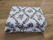 Pottery Barn 12 Days Of Christmas FULL Size Sheets Flat Fitted Cotton Holiday