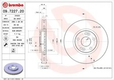2x Bremsscheibe innenbelüftet 09.7227.20 BREMBO für RENAULT ESPACE III
