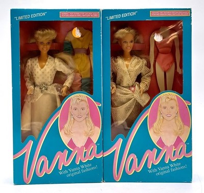Set mit 2x 1990 HSC Vanna White 29cm Puppe / Modepuppe / Limited Edition / NrfB