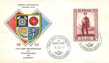 828283) Saarland FDC Nr.361 Tag der Briefmarke