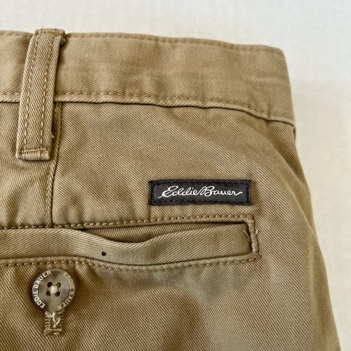 Eddie Bauer Mens Legend Wash Classic Fit Straight Leg Khaki Pants Beige ...