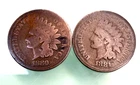 80's COLLECTION- BETTER GRADE LOT OF 1880 & 1881 INDIAN HEAD PENNIES (# 91867)