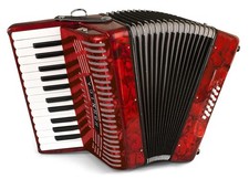 Hohner Hohnica 1303 12 Bass Student Piano Accordion - Red