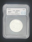 1965 SMS Kennedy Half Dollar ICG Certified MS 68 AUSTIN HUTTO SIGNED — photo 1