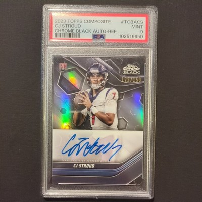 2023 Topps Composite Topps Chrome Black Autographs C.J. Stroud /150 PSA 9