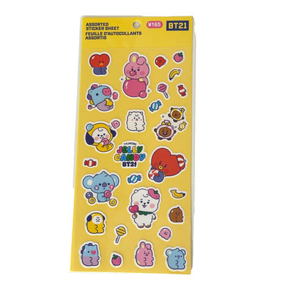 BT21 Assorted Sticker Sheet Line Friends 