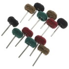  12 Pcs Scouring Pad Grinding Head Drill Polishing Wheels Buffing Pads