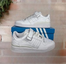 Image of Adidas Forum Low Trainers Unisex UK 4.5 EU 37.5 Triple White FY7755 Brand New✅️