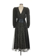Halston III Women Black Cocktail Dress 4