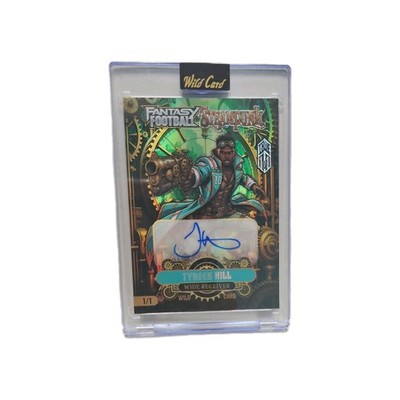 Tyreek Hill Auto True 1/1 Punk 2026 Wild Card Steampunk Fantasy Football