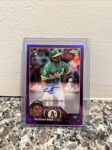 Esteury Ruiz 2023 Topps Chrome Purple Refractor Auto /250