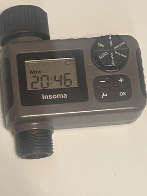 Insoma SGW05 Digital Tap Timer Auto-Off 3/4 in Thread Outdoor Battery Powered