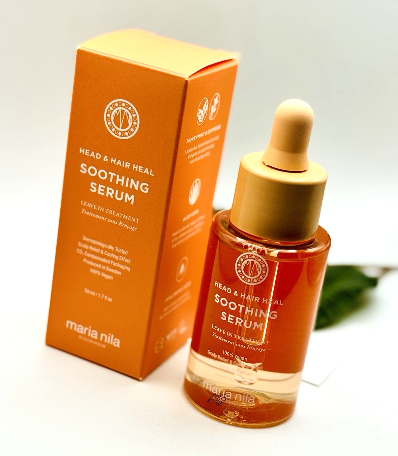 NEW Maria Nila Head & Hair Heal Soothing Leave-in Treatment Serum 50ml 🧡