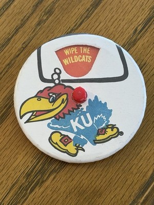 Vintage Kansas KU Jayhawks-Big 8-Basketball Pin Button-Pick The Team-Unique-HTF
