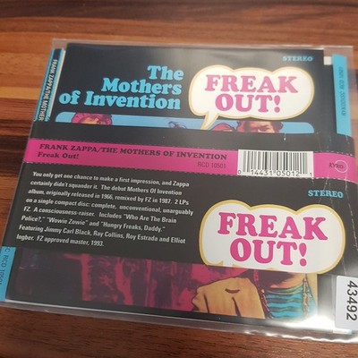 FRANK ZAPPA freak out! DISQUE AMERIC CA/US VG+/VG+ (CD Album, Rock, Rykodisc)