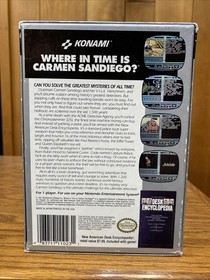 Where in Time is Carmen Sandiego Nintendo NES BOX Set - NO GAME