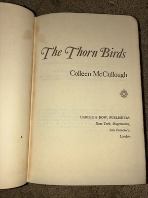 The Thorn Birds by Colleen McCullough Vintage Hardcover 1977 First Edition
