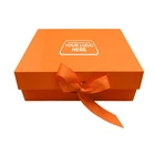 Personalised Logo Present Box Large Magnetic Lid Gift Box with Ribbon Keepsake