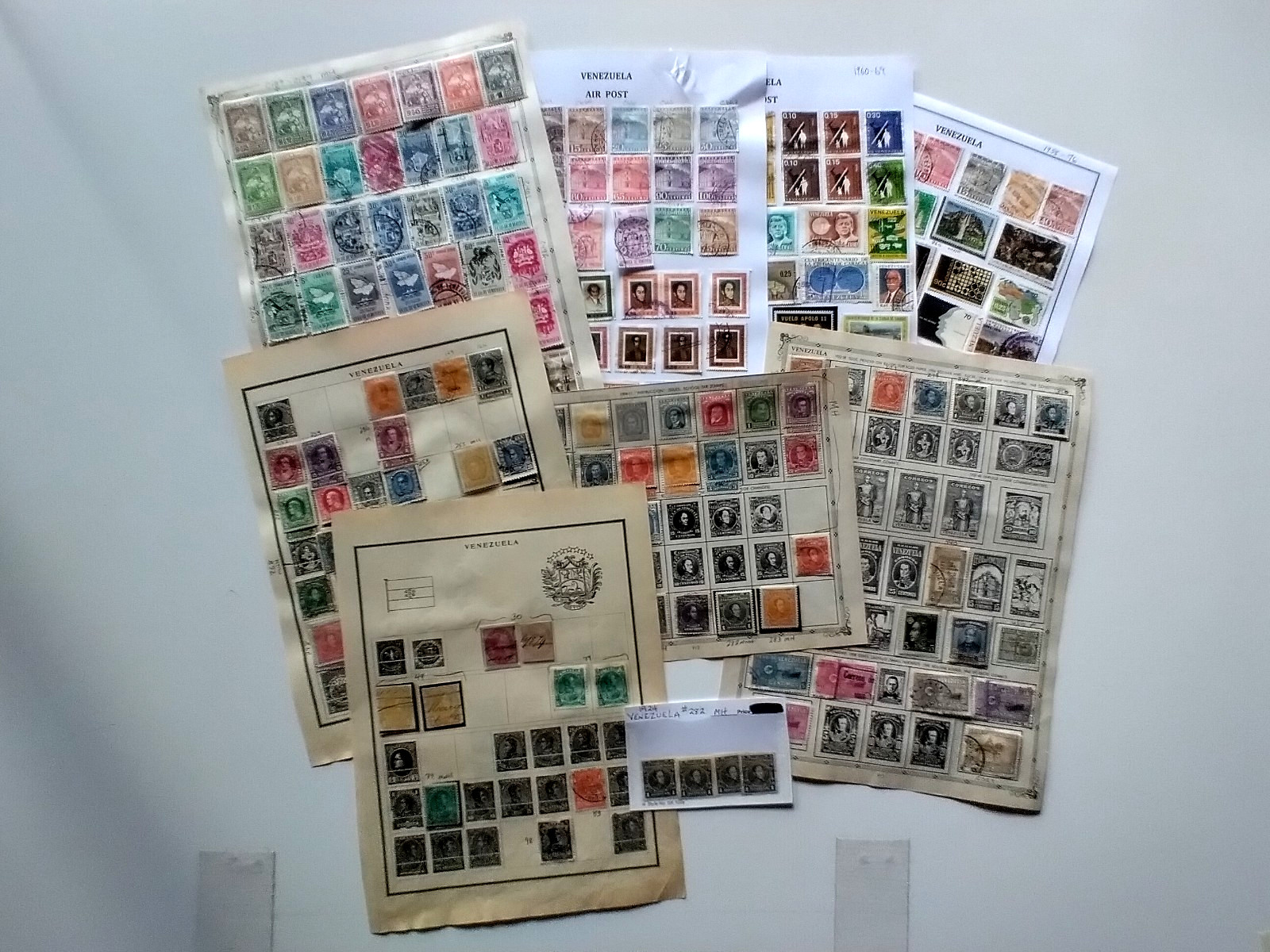 Venezuela Stamp Collection 1871 - 1976 Used / MH / On Pages