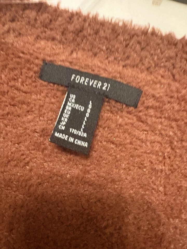 Suéter polar Forever 21 naranja quemado para mujer talla (grande) (usado) Foto 2 de 3