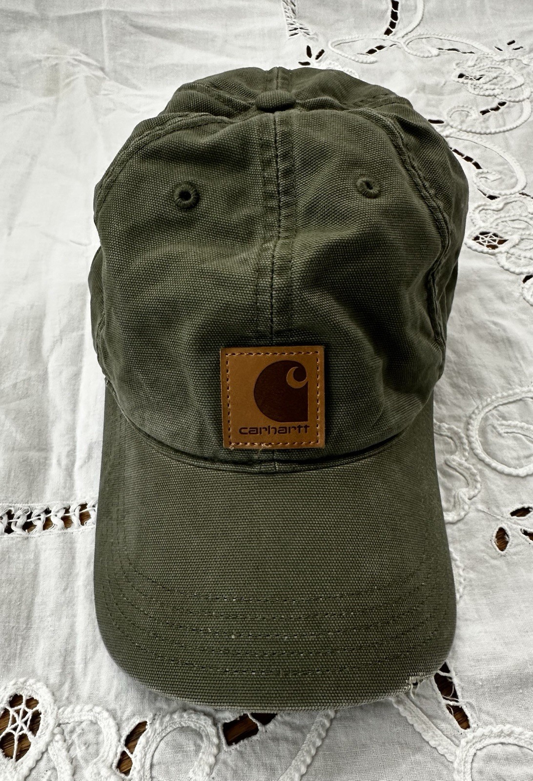 Vintage Carhartt Green Adjustable Cap with Classic Style
