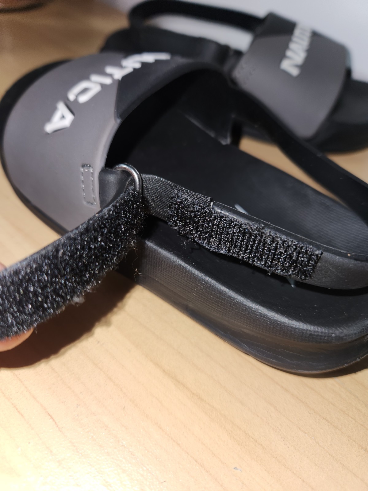 Nautica Black/White/Gray Toddler Boy Sandals/Slides Size 8~RARE HARD TO FIND image 7