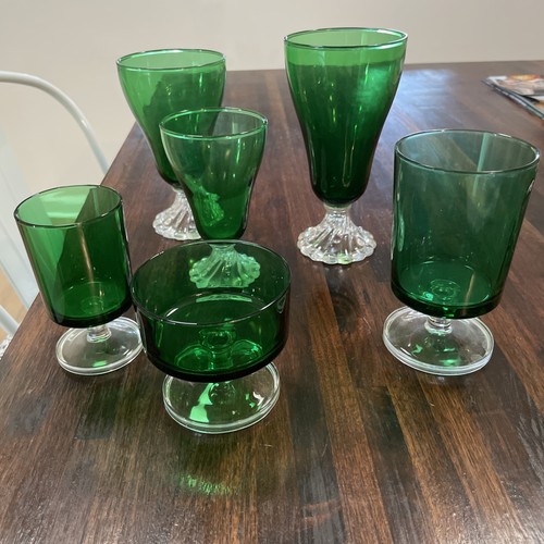 Anchor Hocking Forest Green Burple Inspiration Iced Tea Glasses