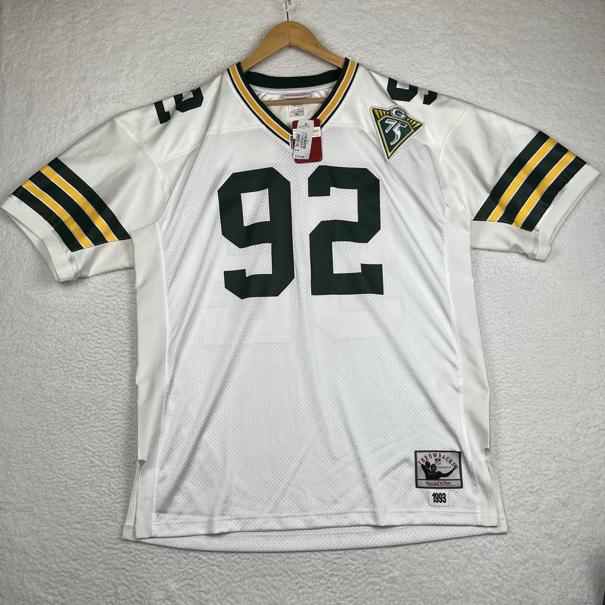NWT Mitchell & Ness Reggie White Jersey Men 54 Packers 75 Team