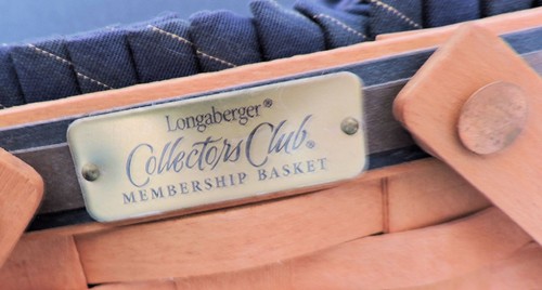 Pre-Owned Longaberger Collectors Club Membership Tall Woven Basket, 2001 - Picture 3 of 7