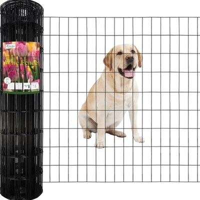 #ad #ad Black PVC Coated Welded Wire Fence 36 x 50 ft Garden Border Mesh 14GA $170.97