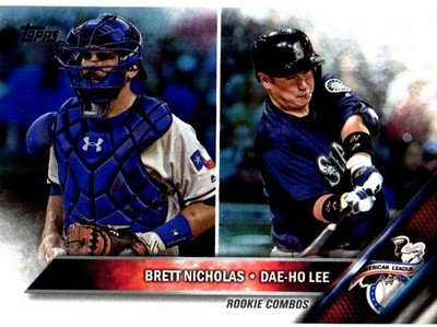 2016 Topps Update Series Rookie Combos Brett Nicholas Day-Ho Lee #US57 Rainbow .