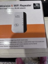 Wireless-N WiFi Repeater Range Extender Booster, Wireless Wi-Fi , White/Black