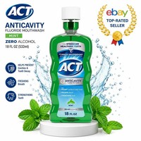 ACT Mint Mouthwash 532mL Zero Alcohol Fluoride Anticavity Tooth & Breath Care