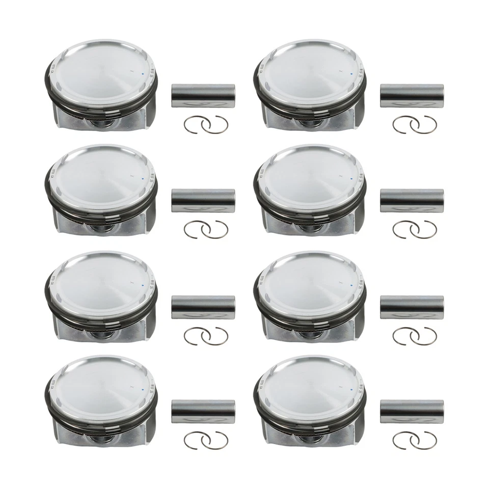 AJ133 Engine Pistons Rings Set 8PCS For Jaguar Land Rover 5.0 V8 Supercharged Foto 3 de 4