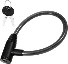 Cerradura de refrigerador negra 16 pulg con llaves para puerta doble y ventana