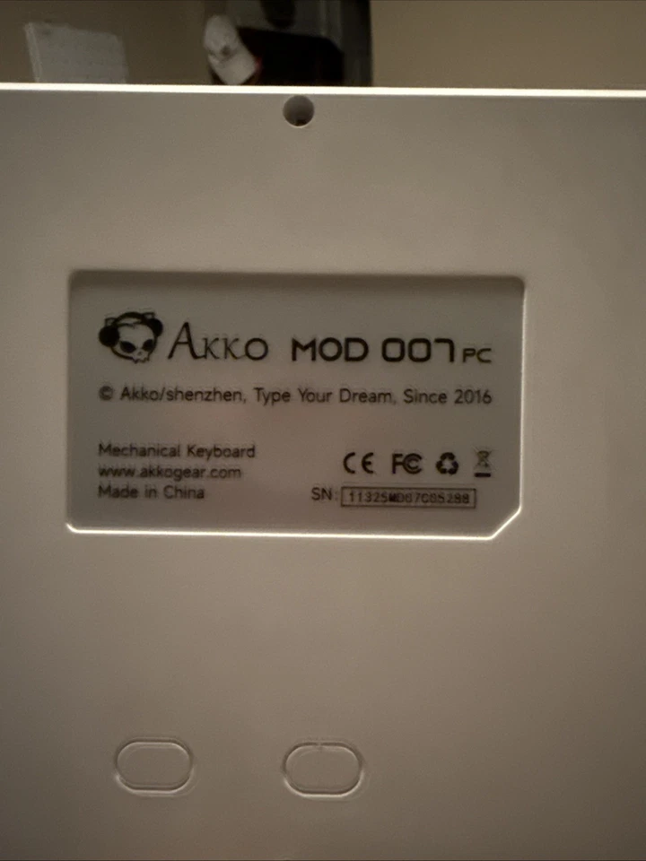 Teclado mecânico para jogos Akko Mod 007b 75% layout, junta montada, branco - Imagem 3 de 3