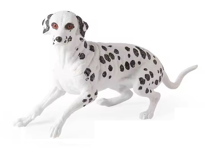 Dalmatian Dog Toy Action Figure Small Animal Figurine Doll Gift for Kids
