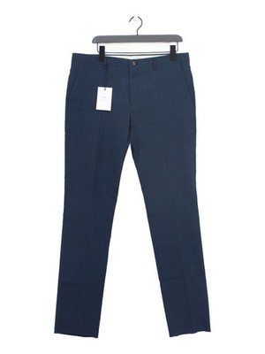 Paul Smith Herren Hose W 36 in Blau Wolle Neu Mit Etikett