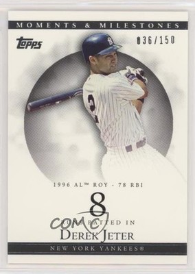 2007 Topps Moments & Milestones 36/150 Derek Jeter (1996 AL ROY 78 RBI) HOF 0w8