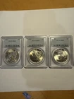 (3) three Peace Silver Dollars $1 PCGS MS64