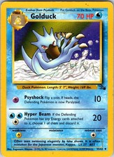 Golduck 35/62 Fossil Pokemon MP Unlimited