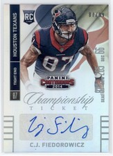 2014 CJ Fiedorowicz Contenders Championship Auto RC 87/99 JSY # Match! B483