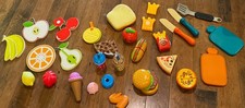 Huge Lot Of Pretend Play Food 35 Pizza Burgers Ice Cream Etc