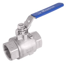 1-1/2" S.S. 316 Full Port ball valve, NACE, RPTFE, Seal Welded, 2000PSI FxF NPT