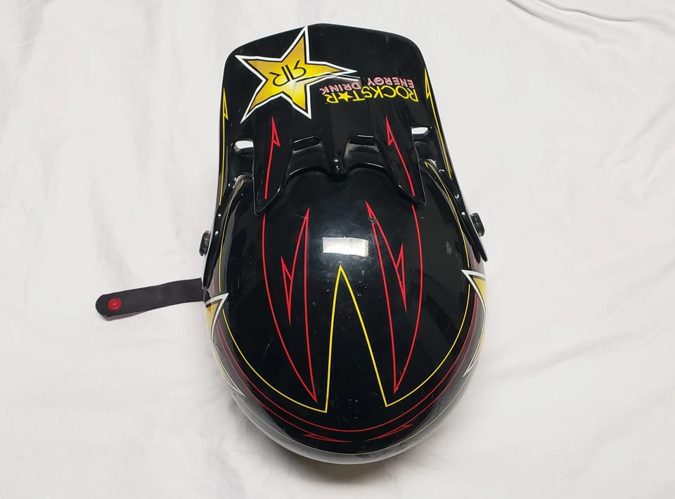 Rockstar Energy Drink Answer Racing Motocross Motorcycle Helmet - YL Youth Large - Image 3 of 4