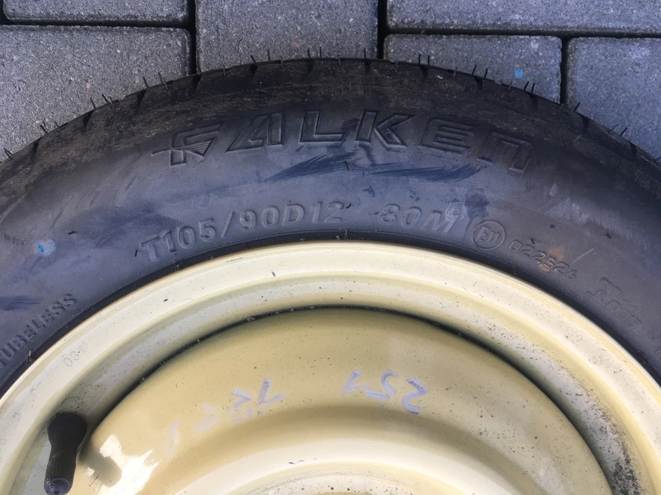 Daihatsu Cuore L251 (03-07) : Notrad 3x12 Ersatzrad 105/90-12 Reserverad 4x100 - Bild 2 von 4