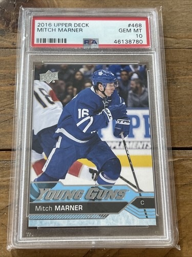 2016 UD #468 MITCH MARNER Young Guns RC PSA 10