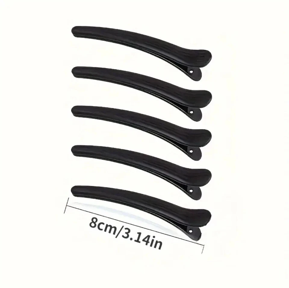 BLACK and MIXED COLOUR Hair Sectioning Clips Strong Grip Hairdressing Hair Clips - Image 4 of 4